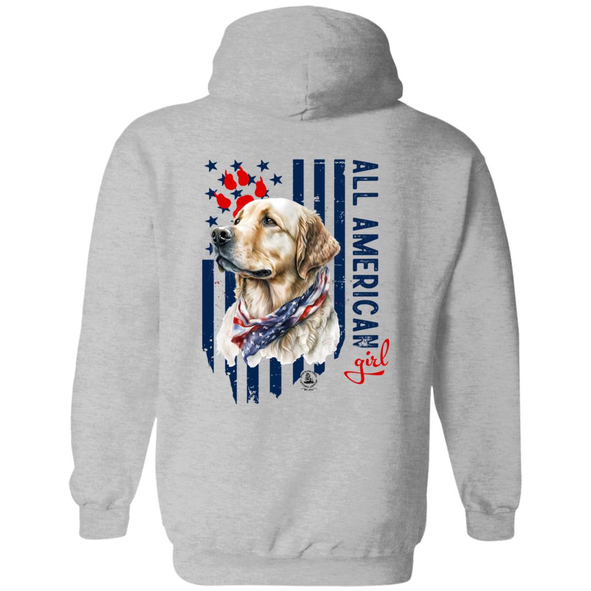 All American Girl Yellow Lab Hoodie