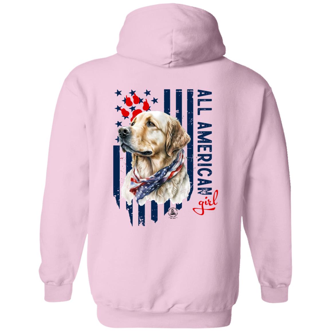 All American Girl Yellow Lab Hoodie