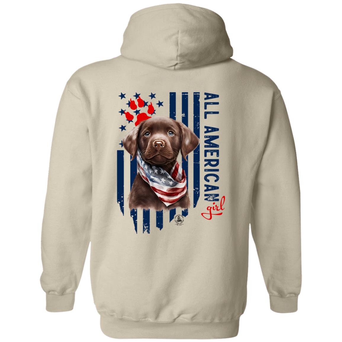 All American Girl Chocolate Puppy Hoodie